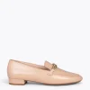 MiMaO ShopOnline CHAIN – Mocassins En Cuir Pour Femme NUDE 25