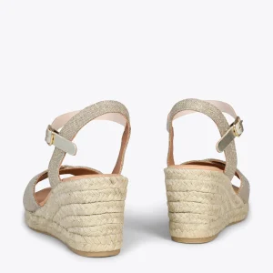 MiMaO ShopOnline CALPE – Espadrilles Artisanales à Lanières Et Boucle DORÉ 12