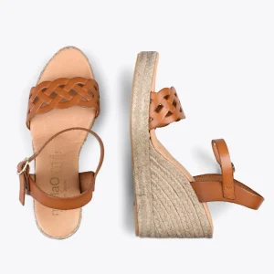 MiMaO ShopOnline OASIS – Espadrilles à Tige Tressée CAMEL 10