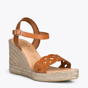 MiMaO ShopOnline OASIS – Espadrilles à Tige Tressée CAMEL 14