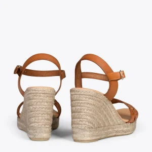 MiMaO ShopOnline OASIS – Espadrilles à Tige Tressée CAMEL 12