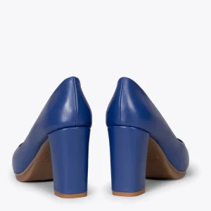 MiMaO ShopOnline URBAN SOIRÉE – Chaussures à Talon Haut En Cuir Nappa BLEU 13