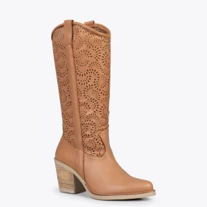 MiMaO ShopOnline AUSTIN – Santiags Ajourées CAMEL 15