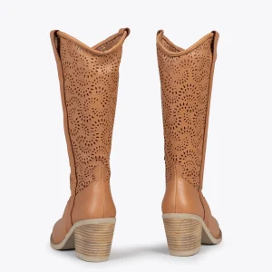 MiMaO ShopOnline AUSTIN – Santiags Ajourées CAMEL 13