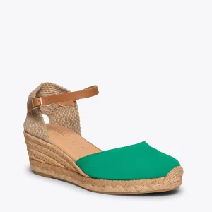 MiMaO ShopOnline ALTEA – Espadrilles à Talon Moyen VERT 14