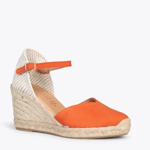 MiMaO ShopOnline NERJA – Espadrilles à Talon Haut ORANGE 14