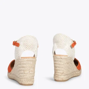 MiMaO ShopOnline NERJA – Espadrilles à Talon Haut ORANGE 12