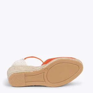 MiMaO ShopOnline NERJA – Espadrilles à Talon Haut ORANGE 16