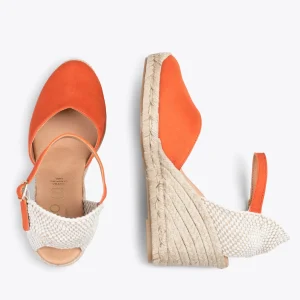 MiMaO ShopOnline NERJA – Espadrilles à Talon Haut ORANGE 10