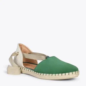 MiMaO ShopOnline ALGARVE – Espadrilles Plates Pour Femme VERT 15