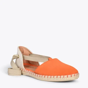 MiMaO ShopOnline ALGARVE – Espadrilles Plates Pour Femme ORANGE 15