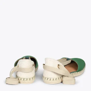 MiMaO ShopOnline ALGARVE – Espadrilles Plates Pour Femme VERT 13