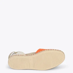 MiMaO ShopOnline ALGARVE – Espadrilles Plates Pour Femme ORANGE 17