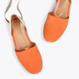 MiMaO ShopOnline ALGARVE – Espadrilles Plates Pour Femme ORANGE 11