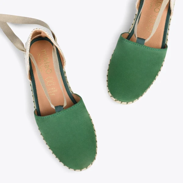 MiMaO ShopOnline ALGARVE – Espadrilles Plates Pour Femme VERT 3