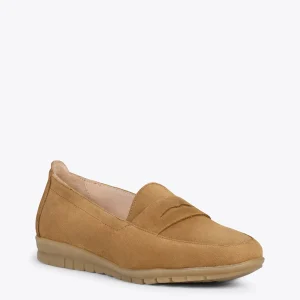 MiMaO ShopOnline 360 – Mocassins Avec Masque Et Compensé Interne CAMEL 15