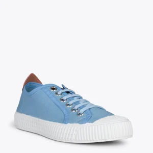 MiMaO ShopOnline BAMBA – Baskets Casual En Toile Pour Femme BLEU 15