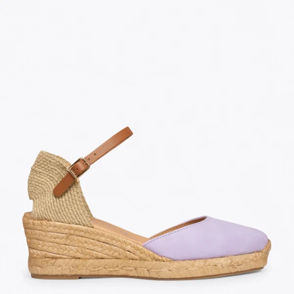 MiMaO ShopOnline ALTEA – Espadrilles à Talon Moyen MAUVE 1