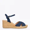 MiMaO ShopOnline CALPE – Espadrilles Artisanales à Lanières Et Boucle BLEU MARINE 25