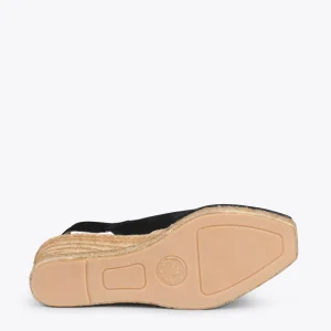 MiMaO ShopOnline MOJACAR – Espadrilles Compensées à Bride Arrière NOIR 16