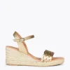 MiMaO ShopOnline TRENZA – Espadrilles En Jute Naturel Et Tige Tressée DORÉ 20