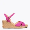 MiMaO ShopOnline CALPE – Espadrilles Artisanales à Lanières Et Boucle FUCHSIA 22