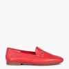 MiMaO ShopOnline STYLE – Mocassins En Cuir Avec Détail Métallique ROUGE 25