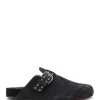 ISABEL MARANT Sabots Mirvin Veau Velours Noir Midnight 20