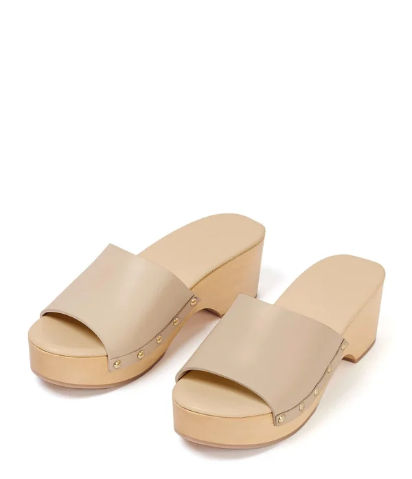 AEYDE Sabots Bobbie Cuir Beige 4