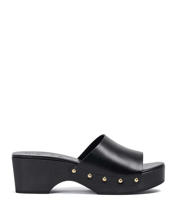 AEYDE Sabots Bobbie Cuir Noir 1