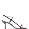 JEANNE VOULAND Sandales Sublim Cuir Verni Noir 32